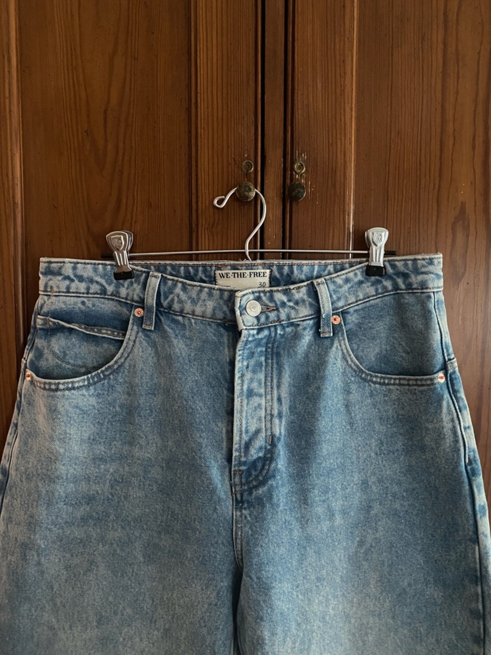 We The Free Relaxed Wide-Leg Jeans - Light Blue Wash - Picture 2 of 11